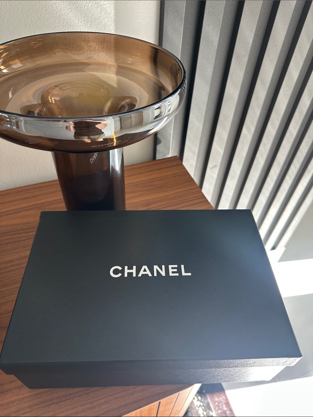 CHANEL Black Box with White Logo - Luxe Accent Storage